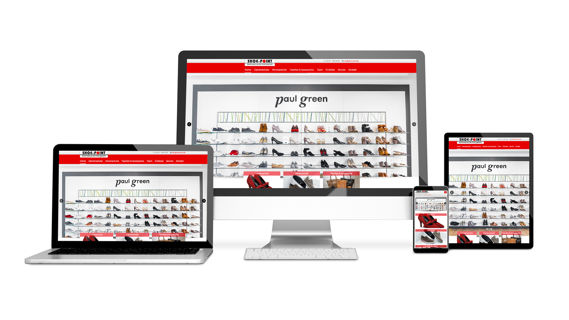 Scribble Werbeagentur nah bei Aachen zeigt eine responsive Produkt-Website.